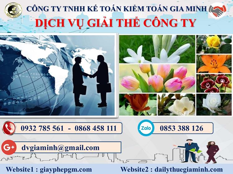Dịch vụ giải thể công ty trọn gói giá rẻ tại Huyện Kiến Thụy – Nhanh chóng, đúng pháp luật 4 Thủ tục giải thể công ty trọn gói giá rẻ tại Huyện Kiến Thụy