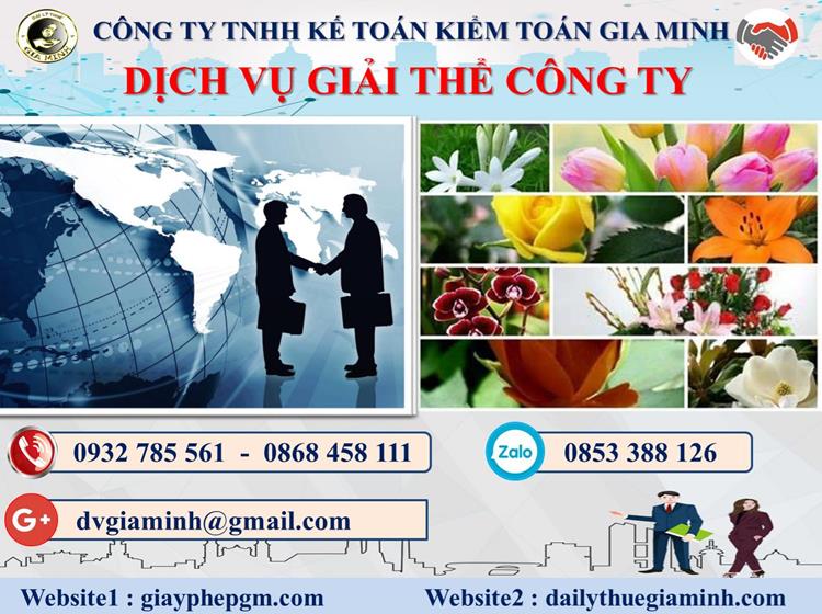 Thủ tục giải thể công ty trọn gói giá rẻ tại Huyện Tiên Lãng