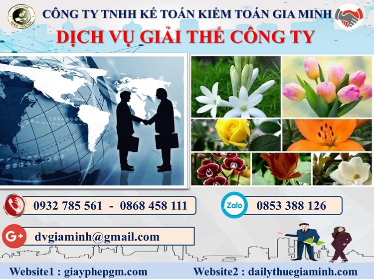 Thủ tục giải thể công ty trọn gói giá rẻ tại Nghệ An