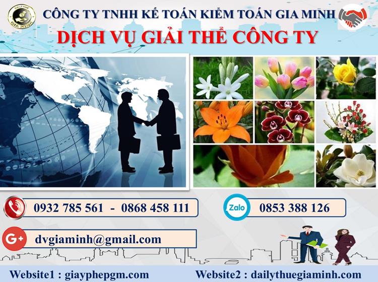 Thủ tục giải thể công ty trọn gói giá rẻ tại Quận Dương Kinh