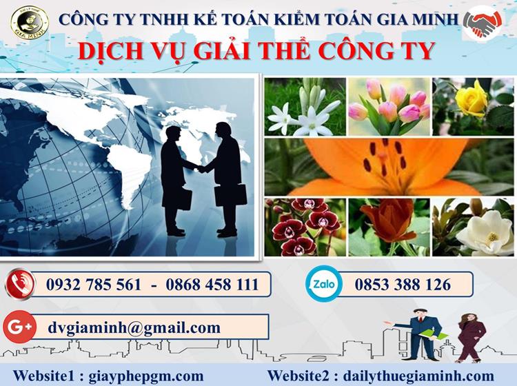 Dịch vụ giải thể công ty trọn gói giá rẻ tại Quận Thốt Nốt 4 Thủ tục giải thể công ty trọn gói giá rẻ tại Quận Thốt Nốt