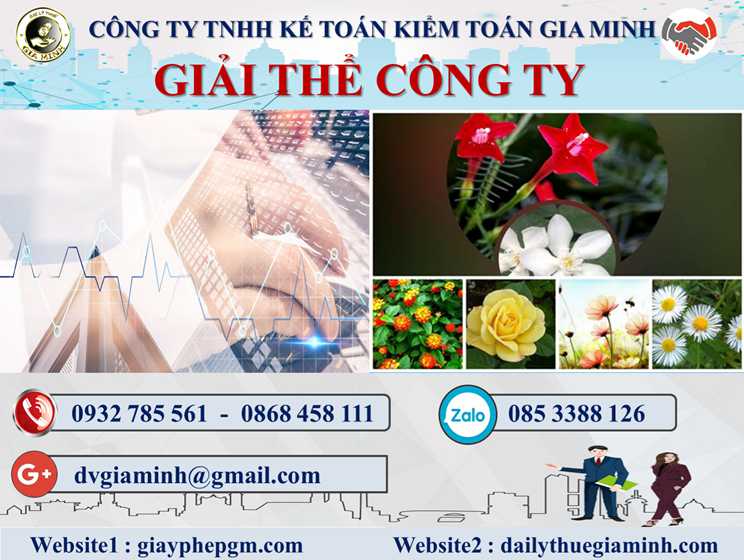 Dịch vụ giải thể doanh nghiệp tại Bạc Liêu – 3.000.000