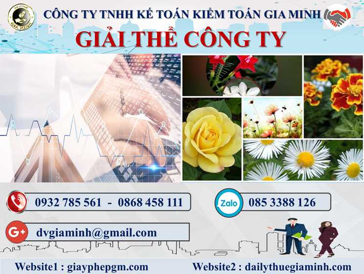 Dịch vụ giải thể công ty tại Long An– 3.000.000 4 Dịch vụ giải thể doanh nghiệp tại Long An – 3.000.000