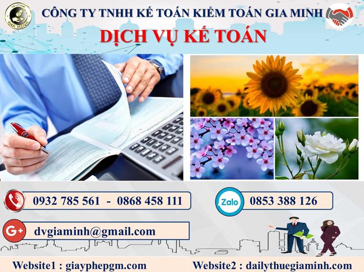 Dịch vụ kế toán báo cáo thuế tại Huyện Mê Linh 4 Thủ tục DVKT báo cáo thuế tại Huyện Mê Linh