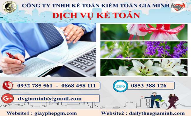 dịch vụ kế toán báo cáo thuế tại TPHCM 4 Thủ tục DVKT báo cáo thuế tại TPHCM