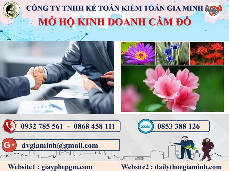 Mở hộ kinh doanh cầm đồ tại Bình Định 1 Thủ tục mở hộ kinh doanh cầm đồ tại Bình Định