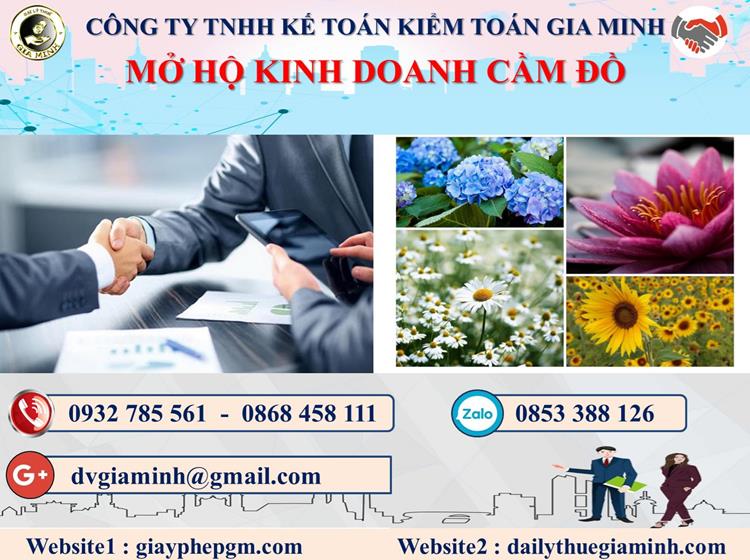 Mở hộ kinh doanh cầm đồ tại Hòa Bình 1 Thủ tục mở cửa hàng cầm đồ tại Hòa Bình