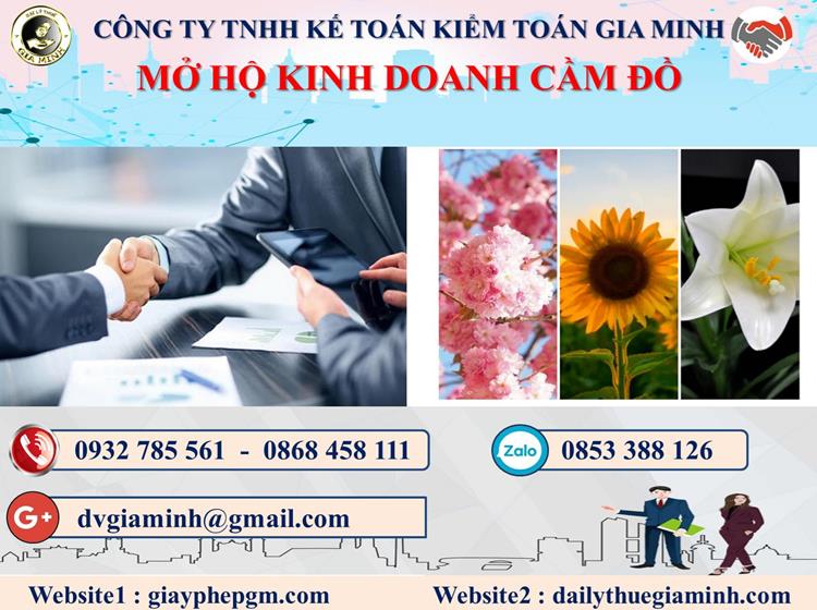 Mở hộ kinh doanh cầm đồ tại Huyện Nhà Bè 1 Thủ tục mở HKD cầm đồ tại Huyện Nhà Bè