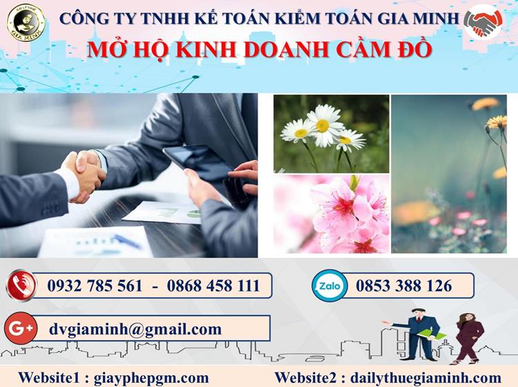 Mở hộ kinh doanh cầm đồ tại Quảng Trị 1 Thủ tục mở hộ kinh doanh cầm đồ tại Quảng Trị