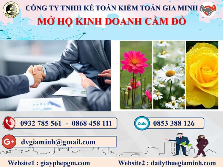 Mở hộ kinh doanh cầm đồ tại TPHCM 4 Thủ tục mở HKD cầm đồ tại TPHCM