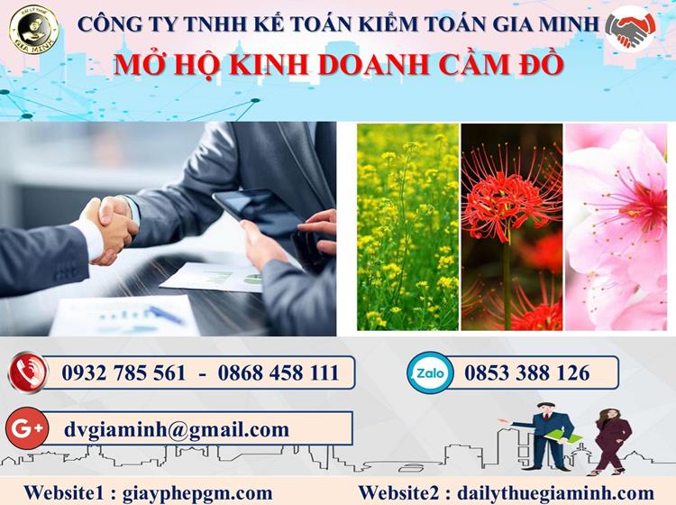 Mở hộ kinh doanh cầm đồ tại Yên Bái 1 Thủ tục mở hộ kinh doanh cầm đồ tại Yên Bái