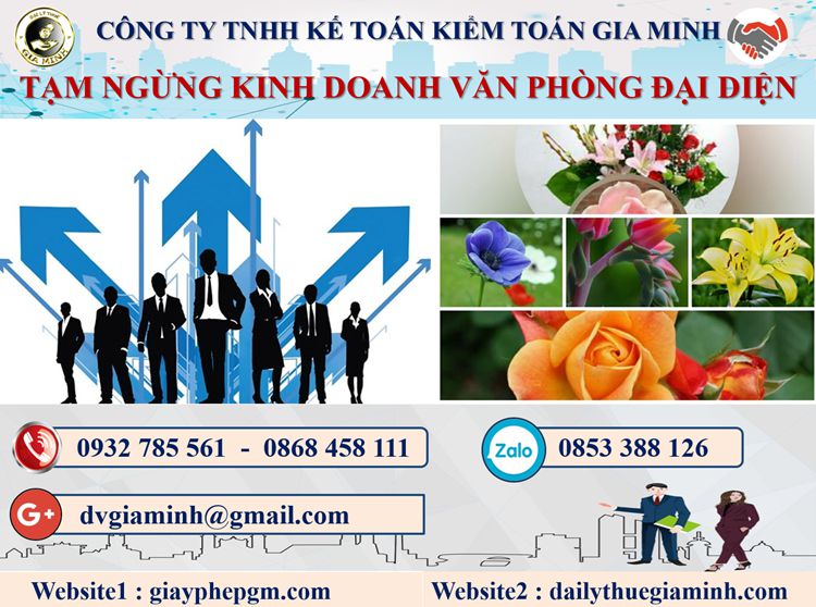 Thủ tục tạm ngừng kinh doanh văn phòng đại diện tại Huyện Sóc Sơn