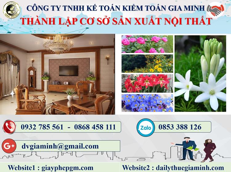 Thành lập cơ sở sản xuất nội thất tại Bến Tre 4 Thủ tục thành lập CSSX nội thất tại Bến Tre