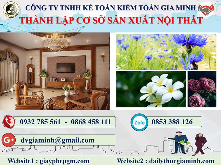 Thành lập cơ sở sản xuất nội thất tại Đà Nẵng 4 Thủ tục thành lập CSSX nội thất tại Đà Nẵng