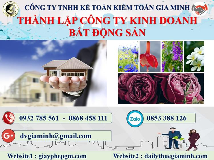  Thủ tục thành lập công ty kinh doanh BĐS tại Lào Cai