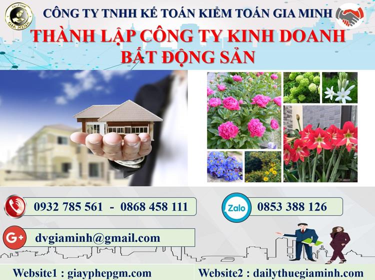 Thủ tục thành lập công ty kinh doanh BĐS tại Quận 2
