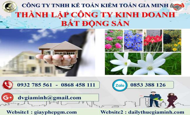 Thủ tục thành lập công ty kinh doanh BĐS tại Quảng Ninh