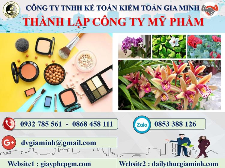 Thủ tục thành lập doanh nghiệp kinh doanh mỹ phẩm tại huyện Bình Chánh