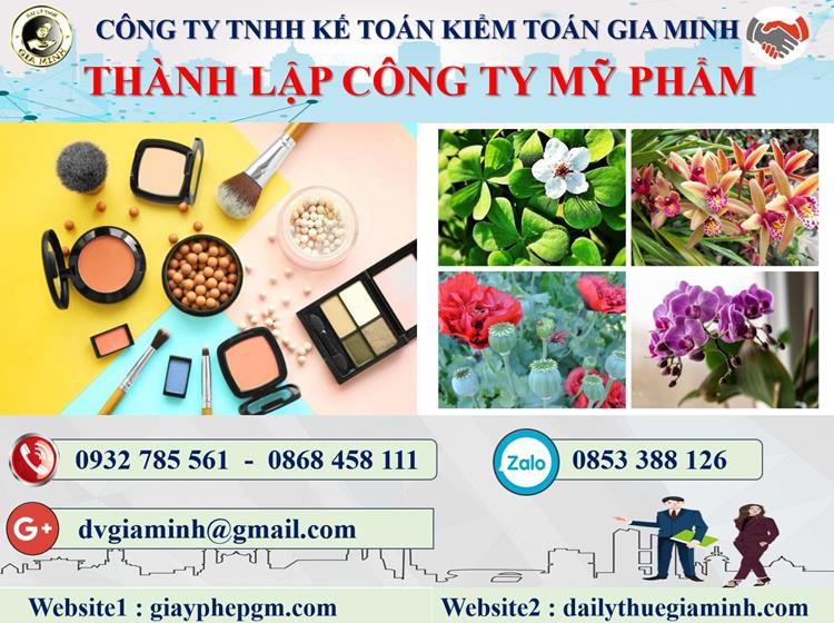 Thủ tục thành lập doanh nghiệp kinh doanh mỹ phẩm tại huyện Hóc Môn