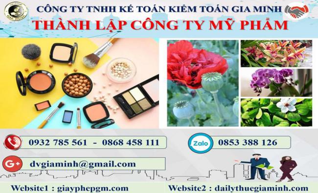 Thành lập công ty kinh doanh mỹ phẩm tại Huyện Quốc Oai 4 Thủ tục thành lập doanh nghiệp kinh doanh mỹ phẩm tại Huyện Quốc Oai