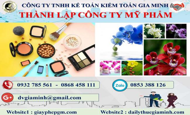 Thành lập công ty kinh doanh mỹ phẩm tại Lai Châu 4 Thủ tục thành lập doanh nghiệp kinh doanh mỹ phẩm tại Lai Châu