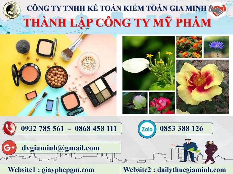 Thủ tục thành lập doanh nghiệp kinh doanh mỹ phẩm tại Lào Cai