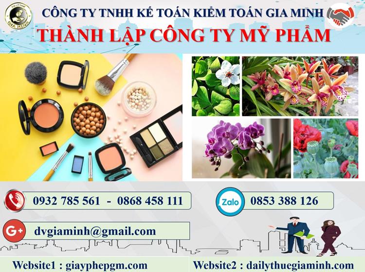Thành lập công ty kinh doanh mỹ phẩm tại Quận 10 4 Thủ tục thành lập doanh nghiệp kinh doanh mỹ phẩm tại Quận 10