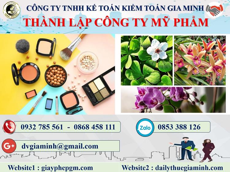 Thủ tục thành lập doanh nghiệp kinh doanh mỹ phẩm tại Quận 6