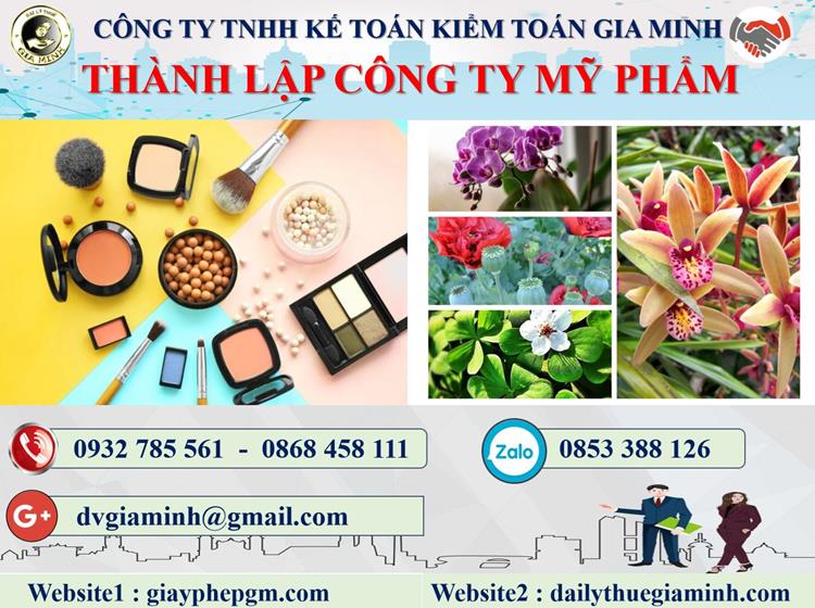 Thủ tục thành lập doanh nghiệp kinh doanh mỹ phẩm tại Quận 8