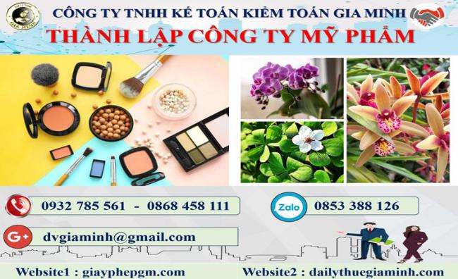 Thủ tục thành lập doanh nghiệp kinh doanh mỹ phẩm tại Quận Bình Tân