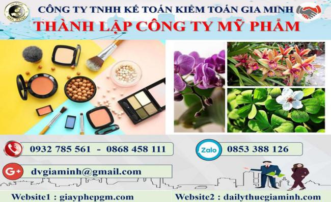 Thủ tục thành lập doanh nghiệp kinh doanh mỹ phẩm tại Quận Tân Phú