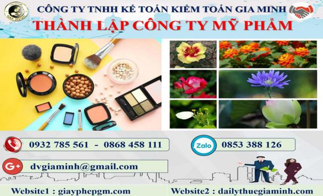 Thủ tục thành lập doanh nghiệp kinh doanh mỹ phẩm tại Quảng Ninh