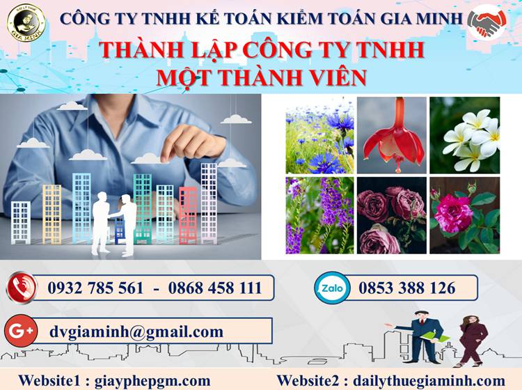 Thủ tục thành lập doanh nghiệp TNHH MTV tại Quận Ninh Kiều