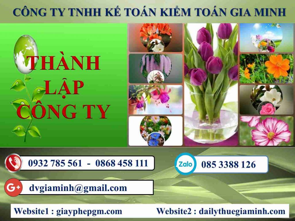 Thành lập doanh nghiệp Huyện Vĩnh Bảo 4 Thủ tục thành lập doanh nghiệp Huyện Vĩnh Bảo