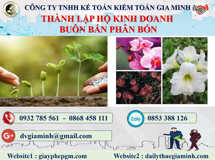 Thành lập hộ kinh doanh buôn bán phân bón tại Đà Nẵng 4 Thủ tục thành lập hộ kinh doanh buôn bán phân bón tại Đà Nẵng
