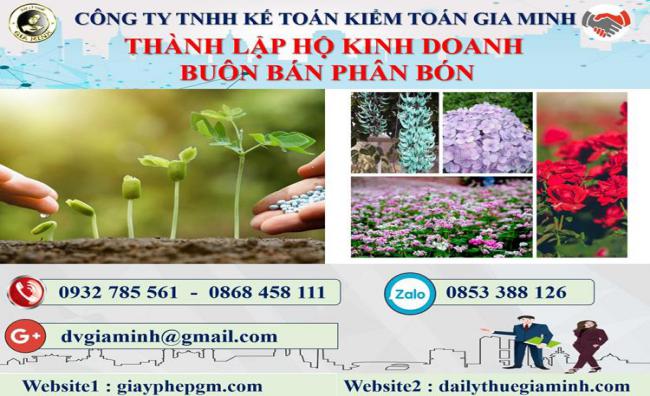 Thủ tục thành lập HKD buôn bán phân bón tại Quận 12