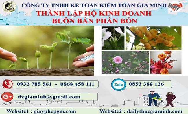 Thành lập hộ kinh doanh buôn bán phân bón tại TP Đà Nẵng 4 Thủ tục thành lập HKD buôn bán phân bón tại TP Đà Nẵng