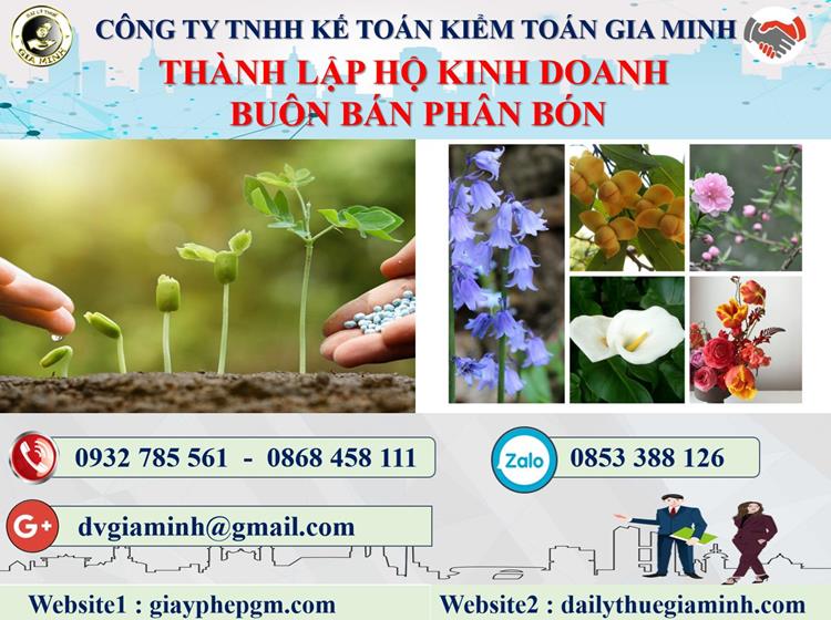Thành lập hộ kinh doanh buôn bán phân bón tại Vũng Tàu 4 Thủ tục thành lập hộ kinh doanh buôn bán phân bón tại Vũng Tàu