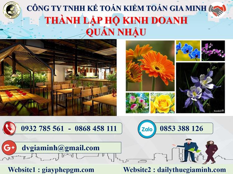 Thành lập hộ kinh doanh quán nhậu tại Quảng Trị 4 Thủ tục thành lập hộ kinh doanh quán nhậu tại Quảng Trị