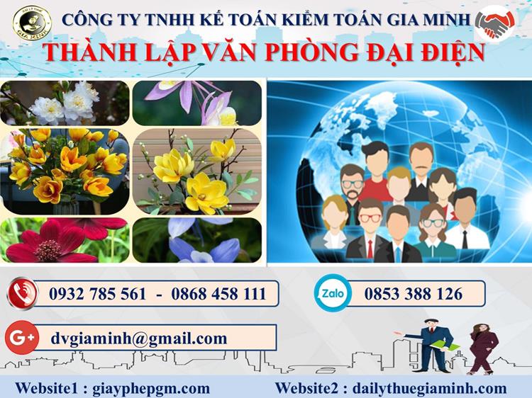 Thành lập văn phòng đại diện ở Lai Châu 4 Thủ tục đăng ký văn phòng đại diện ở Lai Châu