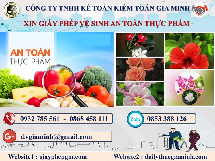 Xin giấy phép vệ sinh an toàn thực phẩm tại Nghệ An 4 Thủ tục xin giấy phép vệ sinh an toàn thực phẩm tại Nghệ An