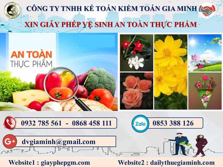 Thủ tục xin giấy phép vệ sinh an toàn thực phẩm tại Phú Yên