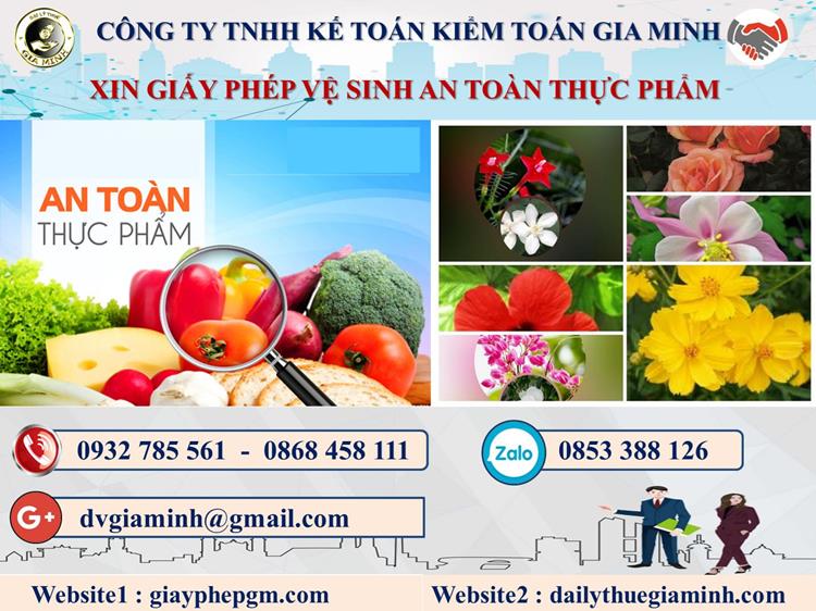 Thủ tục xin giấy phép vệ sinh an toàn thực phẩm tại Quận 8