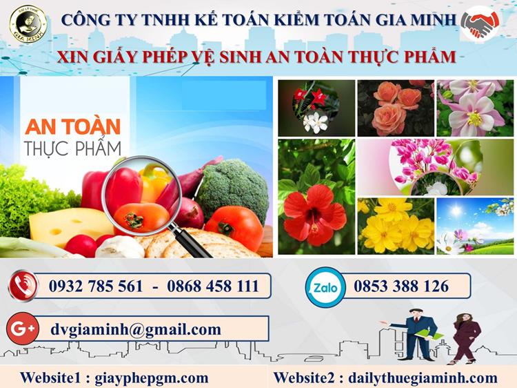 Xin giấy phép vệ sinh an toàn thực phẩm tại Thành phố Hồ Chí Minh 4 Thủ tục xin giấy phép vệ sinh an toàn thực phẩm tại Thành phố Hồ Chí Minh