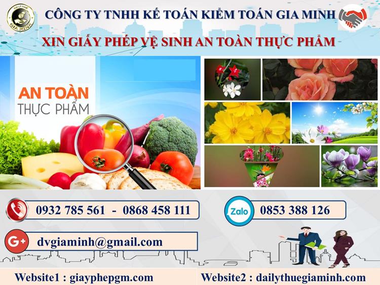 Thủ tục xin giấy phép vệ sinh an toàn thực phẩm tại TP Hải Phòng