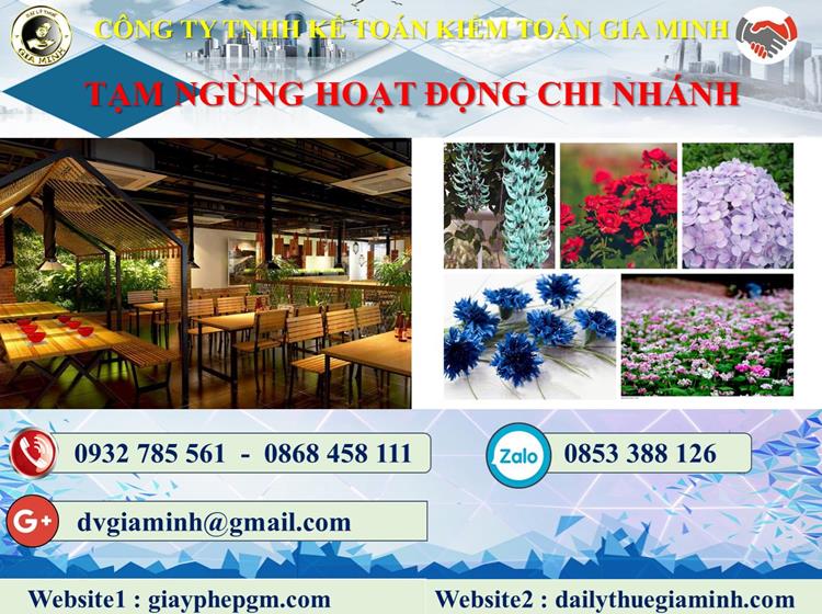 Thủ tục tạm ngừng hoạt động chi nhánh tại Bình Thuận 4 Thủ tục tạm ngừng hoạt động chi nhánh tại Bình Thuận