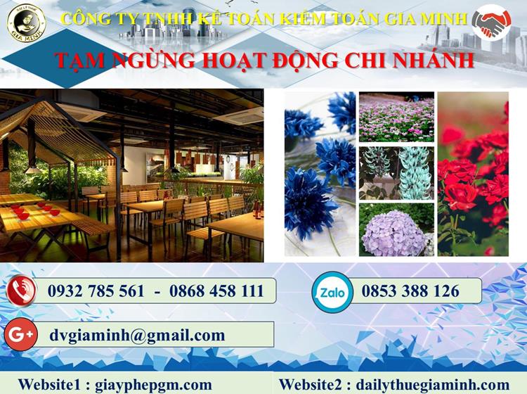 Thủ tục tạm ngừng hoạt động chi nhánh tại Lâm Đồng