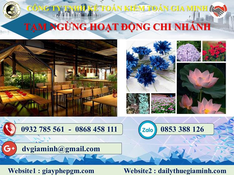 Thủ tục tạm ngừng hoạt động chi nhánh tại Nha Trang 4 Thủ tục tạm ngừng hoạt động chi nhánh tại Nha Trang