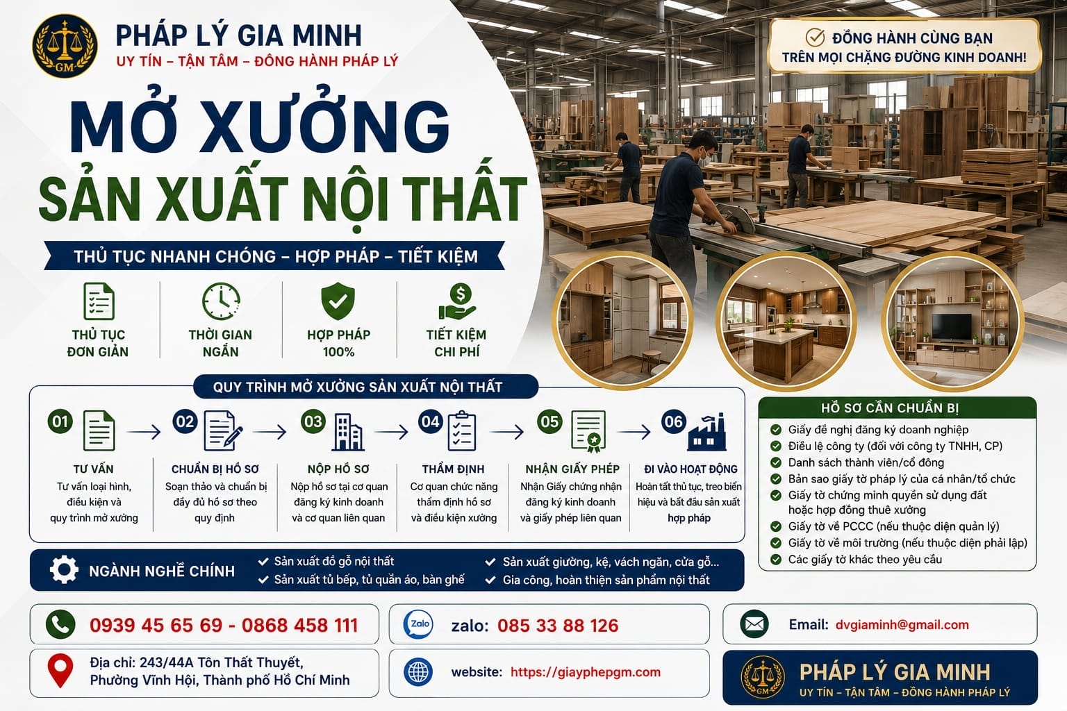 Thành lập cơ sở sản xuất nội thất tại Lâm Đồng – Hướng dẫn chi tiết từ A đến Z 5 Mở xưởng sản xuất nội thất