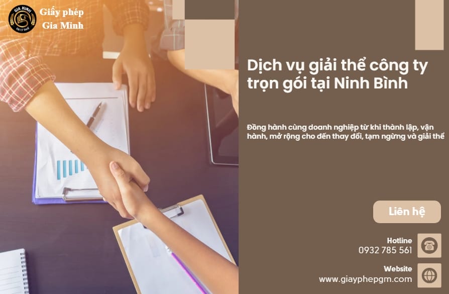 Thủ tục dịch vụ giải thể doanh nghiệp tại Ninh Bình